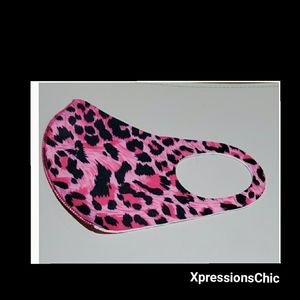 Pink Animal  Print  Mask